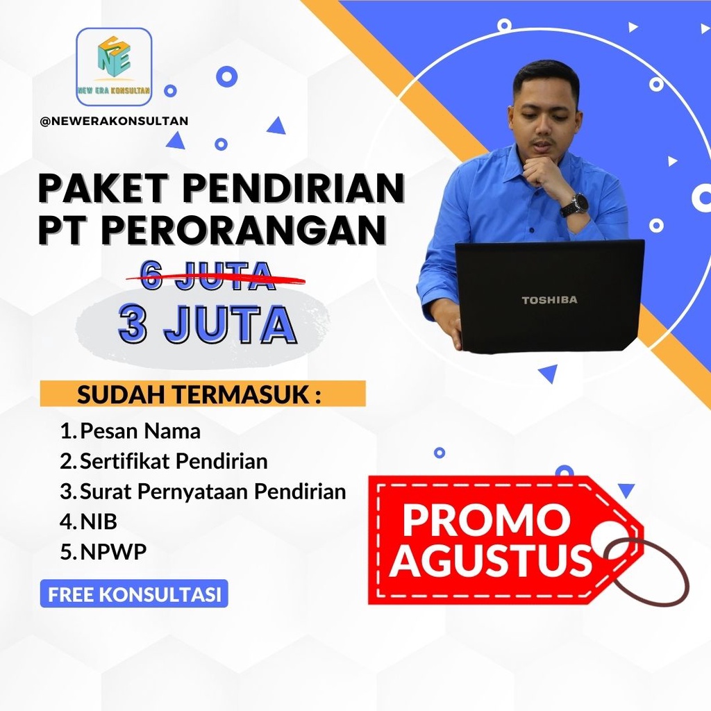 

PROMO PAKET PENDIRIAN PT PERORANGAN