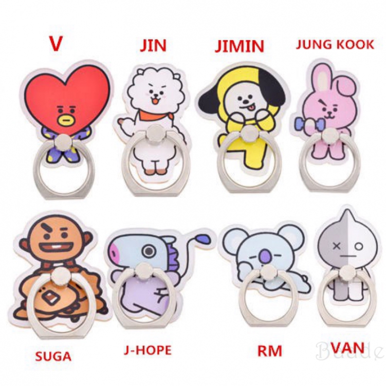 baade KPOP BTS  Stand Holder Finger Available Ring BT21 