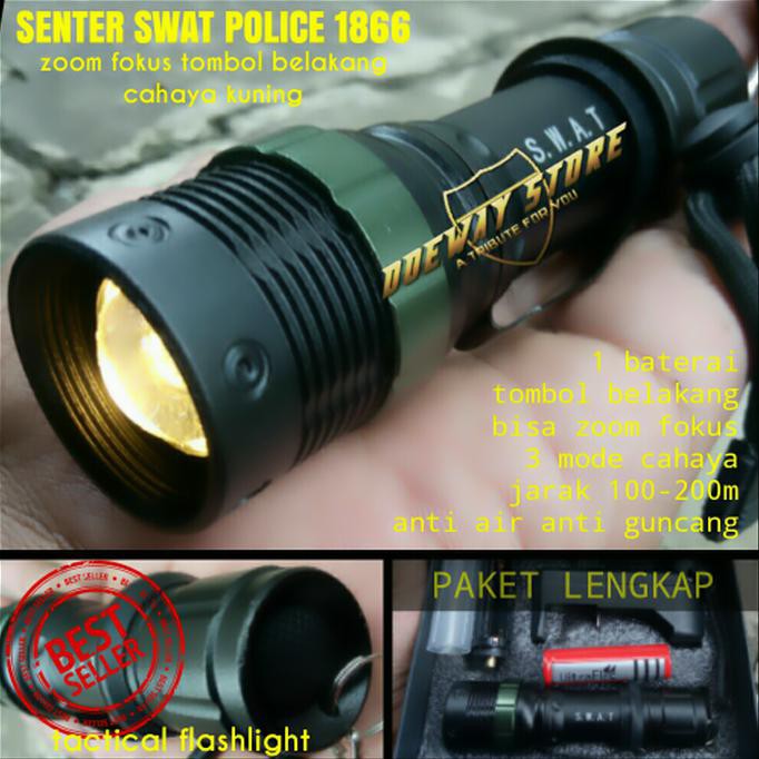 TURUN HARGA SENTER TACTICAL SWAT POLICE POWERSTYLE 8466 SINAR KUNING STOK TERBATAS