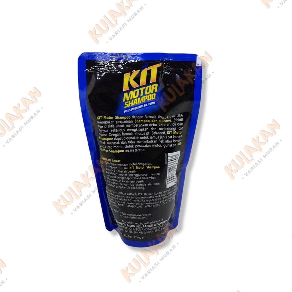 Kit Motor Shampoo 200ml Pouch Kit Shampoo Refill 200 ml Sabun Cuci Motor Detailing