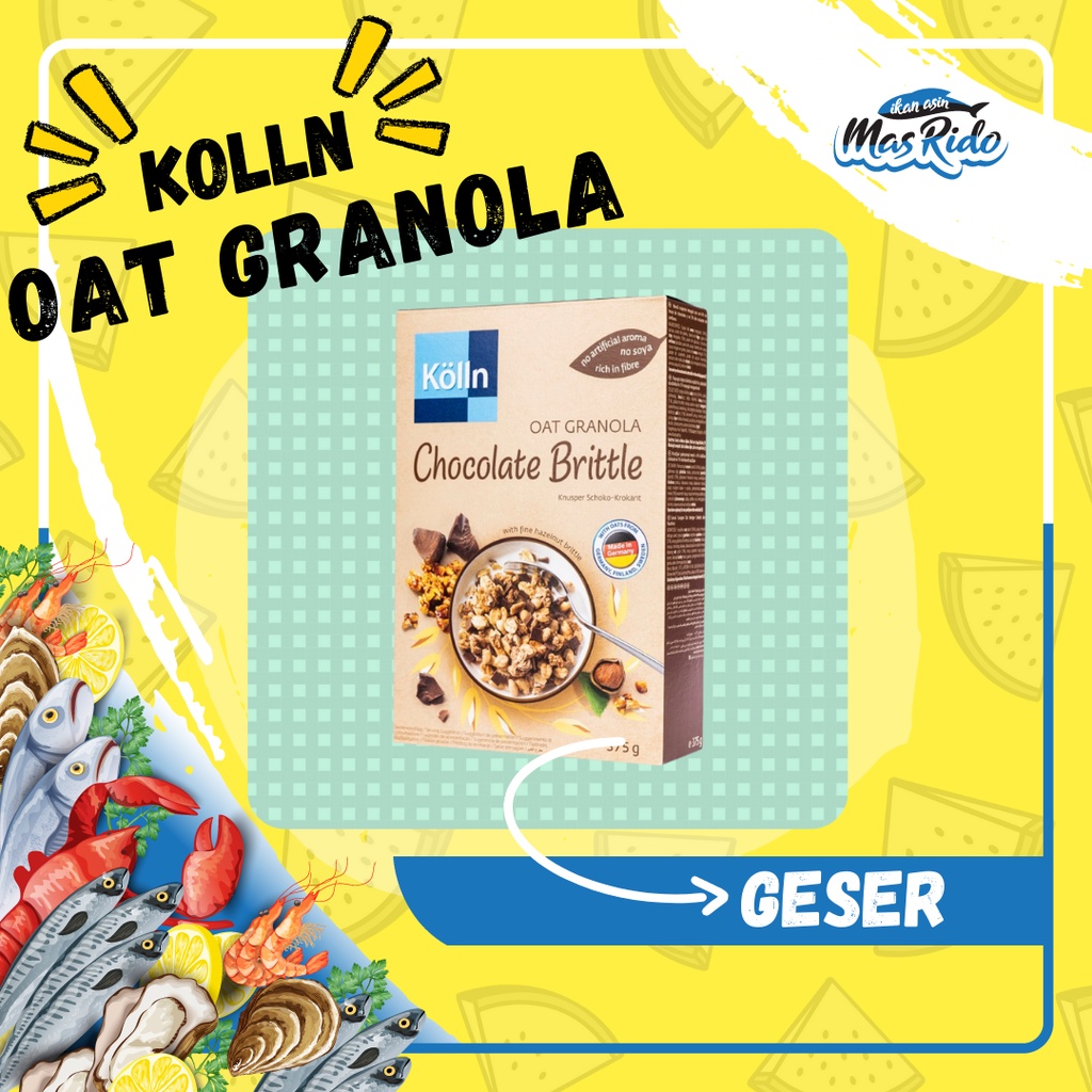 

Oat Granolla Chocolate Brittle Oat Granolla Sereal Gandum Praktis 375g