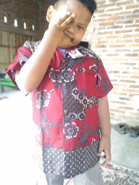 Batik Anak Hem Kemeja Batik Anak