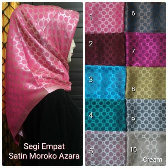 Limited SEGI EMPAT POLKA. JILBAB SATIN AZARA. KERUDUNG SEGI4 MAROKO. HIJAB S4