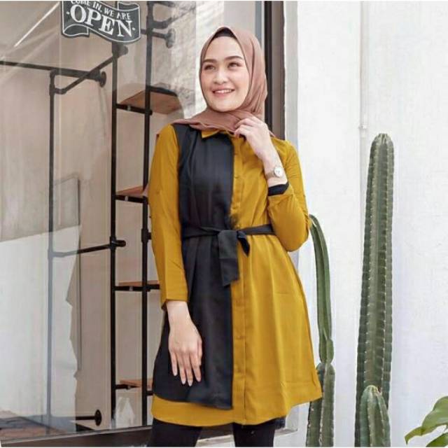 Fl Delya Tunik Cantik Wanita, Atasan Wanita, Tunik Muslim, Baju