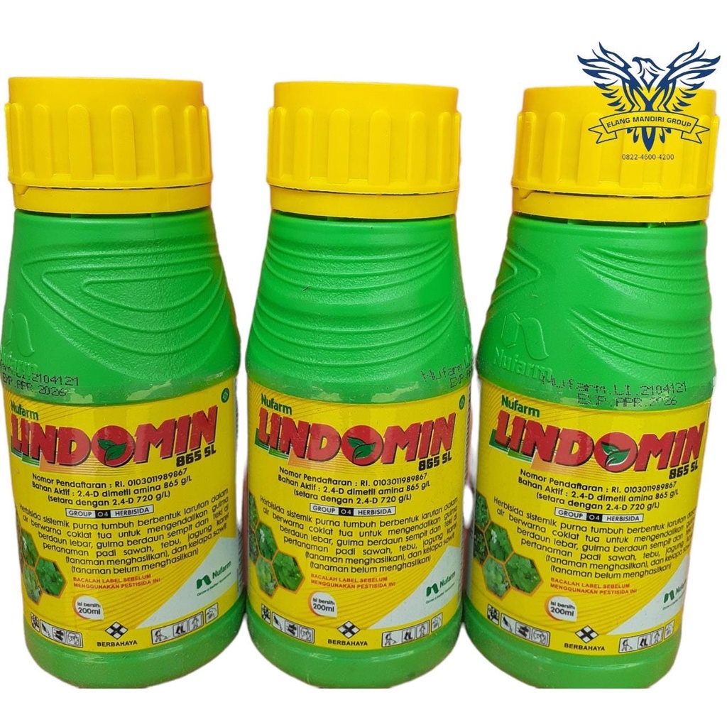 HERBISIDA LINDOMIN 865 SL 200 ml DIMETILAMINA 865 g/L NUFARM