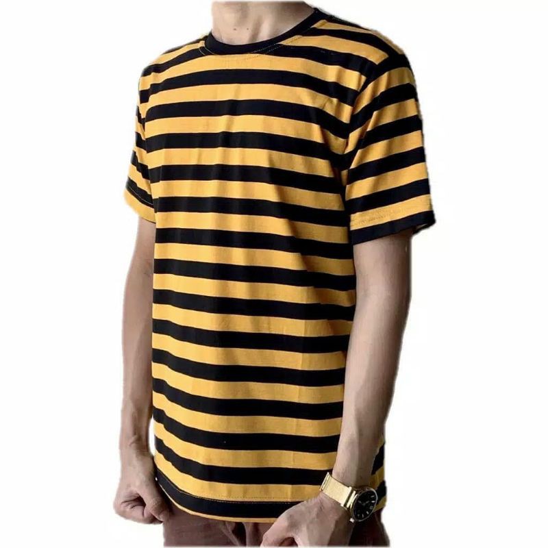 kaos Stripe pendek