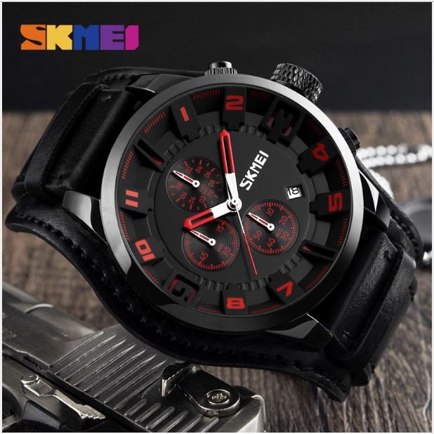 SKMEI 9165 Jam Tangan Pria Analog Chronograph WK-SBY