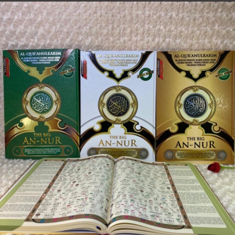Al Quran THE BIG AN-NUR A3 Jumbo Al-Quran Perkata Latin Lansia An Nur