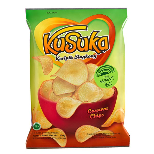 Jual Kusuka Kripik Singkong Rumput Laut 60 Gr Shopee Indonesia