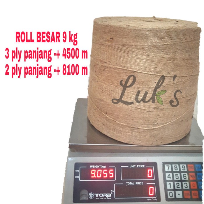 

Murah Tali goni 2 ply 3 ply roll besar kiloan - Tiga Ply Eksklusif