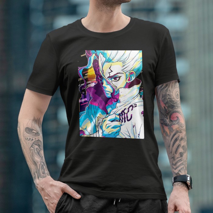 Tshirt Kaos anime Dr stone senku ishigami