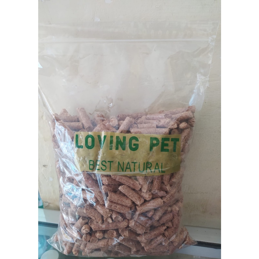 WOOD PELET ORGANIK 1 KG // PASIR KUCING LOVING PET