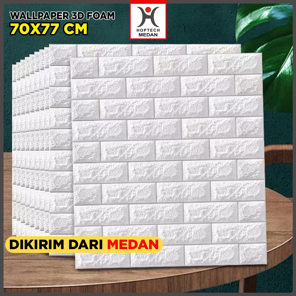 Wallpaper dinding 3D motif Bata Gambar wallfoam Dekorasi Kamar MURAH / wallpaper motif kayu / wallpaper 3D