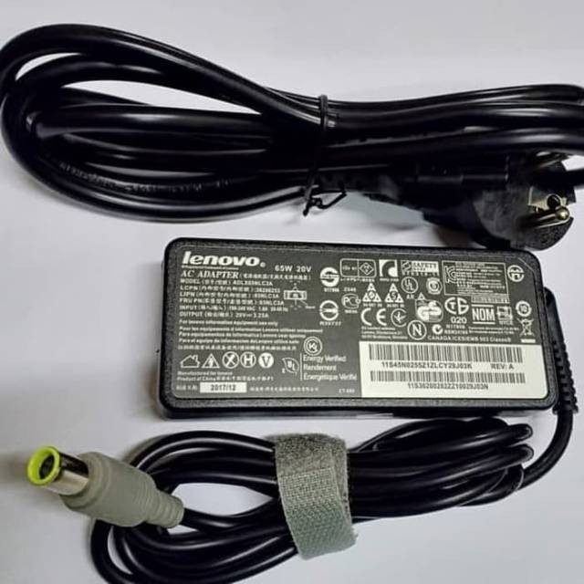 Adaptor Charger Laptop Lenovo ThinkPad T430 T430s T530 20v 3.25 Ori