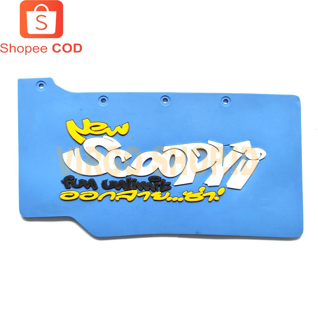 Mudflap Honda Scoopy - Mudflap Belakang Penahan Air dan Lumpur bahan Full Karet / aksesoris motor scoopy / karpet lumpur / karpet karet / karpet scoopy / karpet