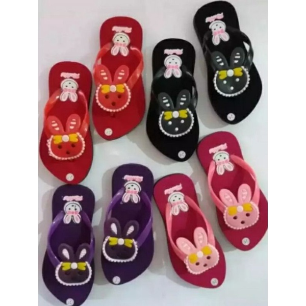 Sandal Jepit anak Perempuan Motip Rabbit Terbaru