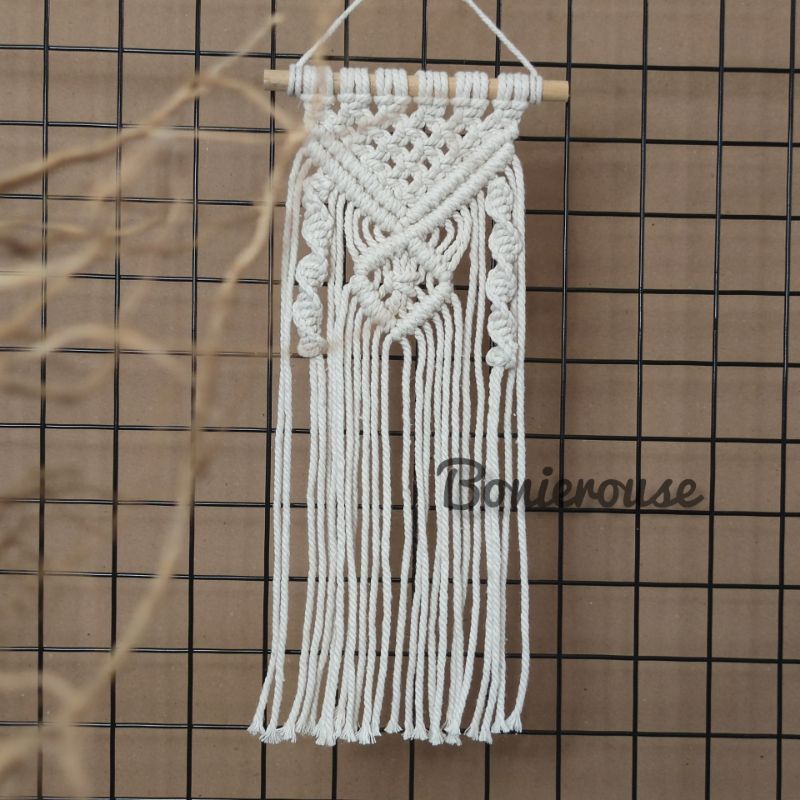 hiasan dinding/ macrame wall hanging aesthetic/ dekorasi rumah S02