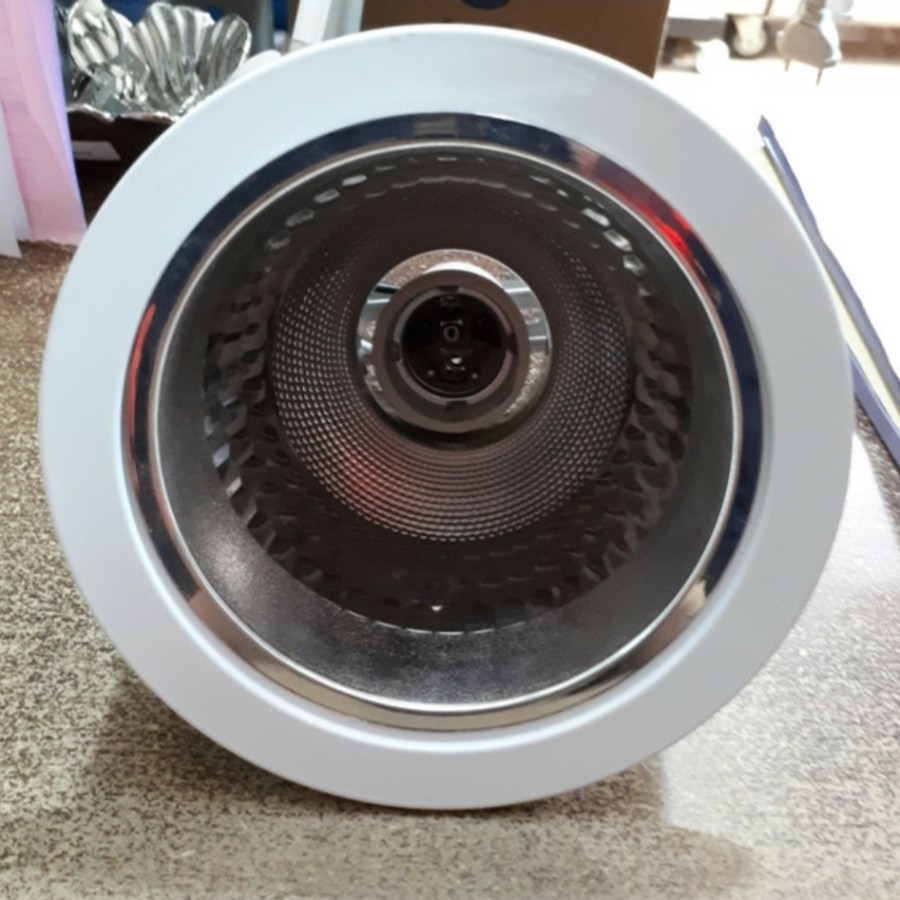 KAP LAMPU DOWNLIGHT 3.5 INCH FITTING LAMPU DOWNLIGHT E27 PUTIH KAKI 2