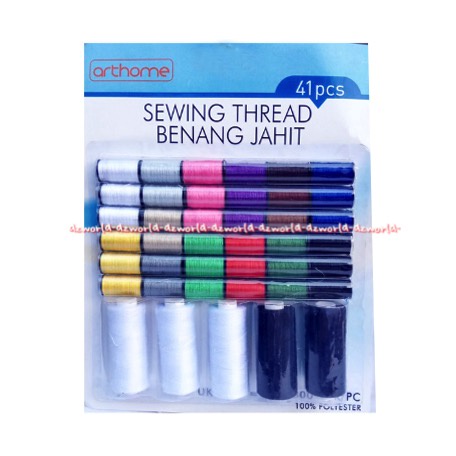 Arthome Sewing Thread Benang Jahit Set  41pcs Aneka Warna Benang Lengkap Warna Warni Art Home