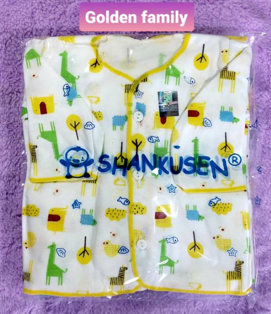 Baju Bayi Shankusen Tc Lengan panjang Kancing depan SNI