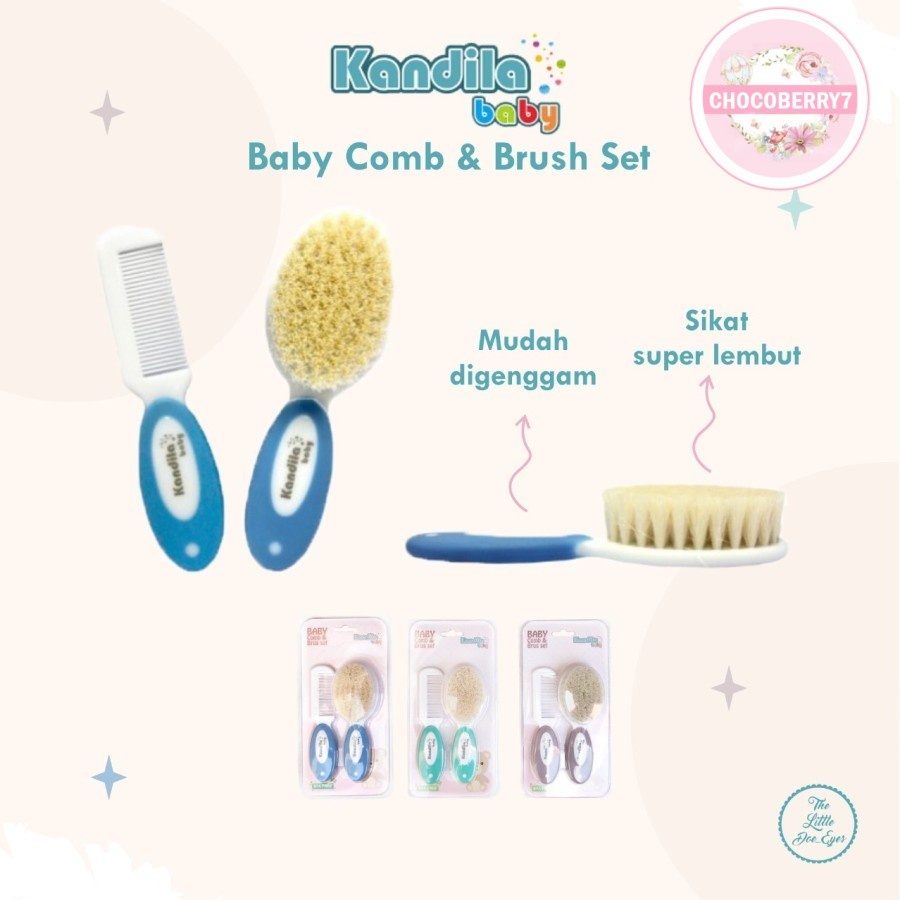 Kandila Baby Comb and Brush Set Sikat dan Sisir Bayi KDL009