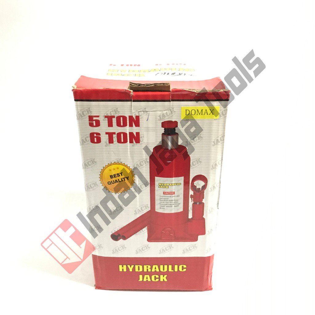 Dongkrak Botol DOMAX 5 Ton - Dongkrak Mobil Truk Hydraulic