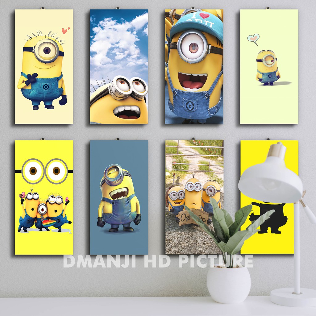 HIASAN DINDING MINION (20X30CM) / WALLDECOR KAMAR / POSTER KAYU HOME DECOR MINIMALIS / PAJANGAN DINDING