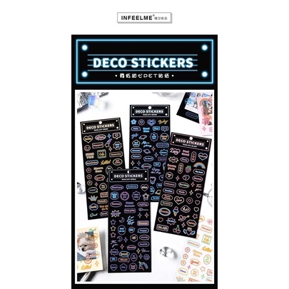 

Sticker Aesthetic - Dekorasi Journal Planner Scrapbook NEON SWEETHEART SERIES Stiker Estetik Jurnal Seri Neon