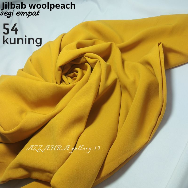 Hijab segi empat kuning Kunyit No.54