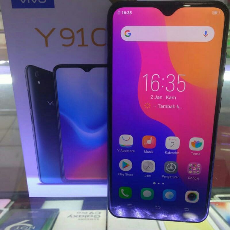 vivo Y91c ram 2/32 second  bergaransi mulus dan fullset
