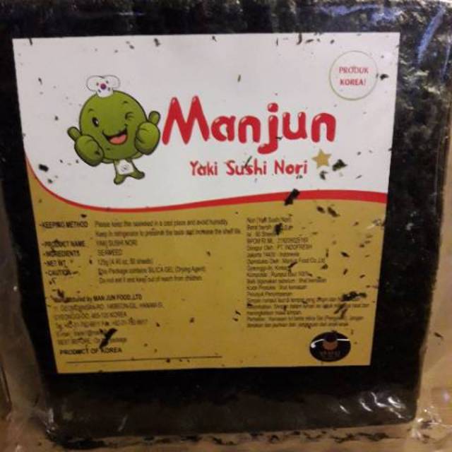 

MANJUN YUKI SUSHI NORI 50 LEMBAR BEST QUALITY ORIGINAL