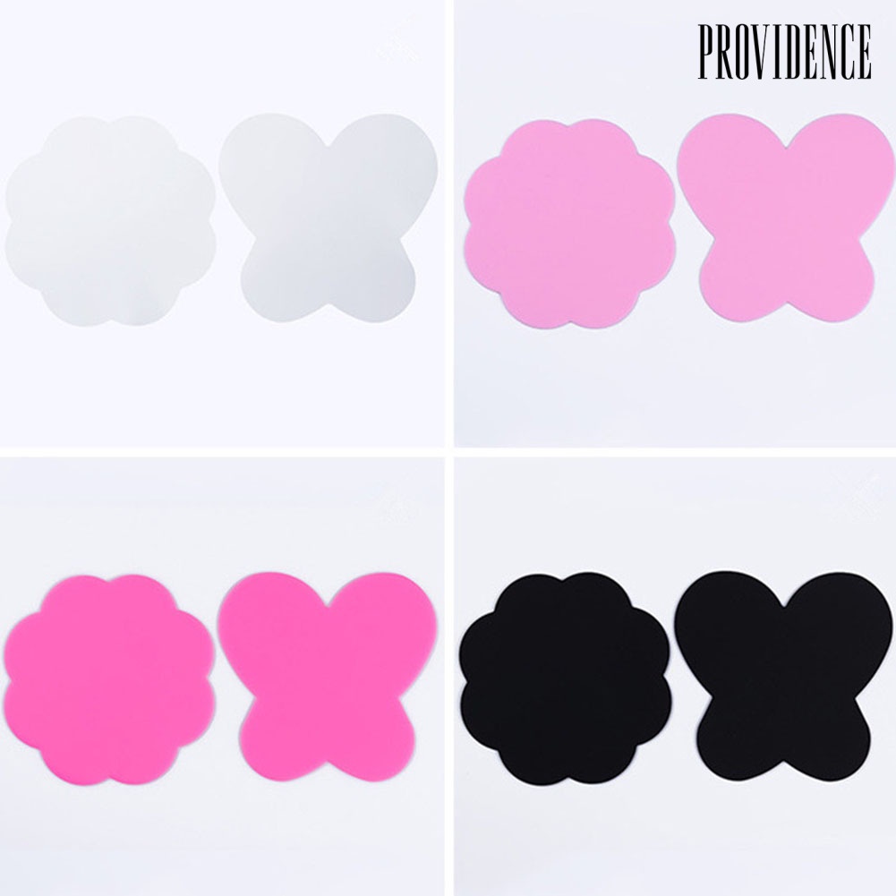 Providence 2Pcs Silicone Mixing Butterfly Round Painting Palette Nail Art Pad Coloring Tool