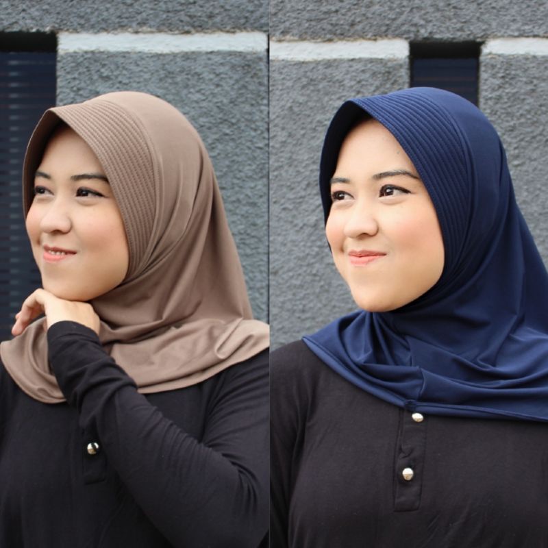 Jilbab Sport Hijab Instan Sporty Jilbab Volly Jilbab Olahraga Bergo Sport