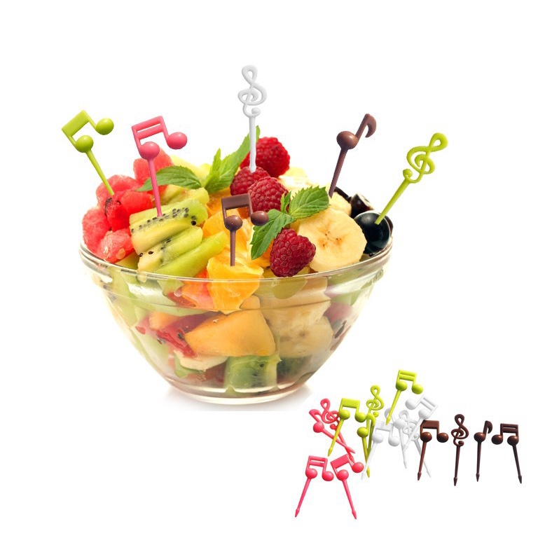 [DEASTORE] GARPU BUAH MODEL NADA LAGU / DESSERT FORK / GARPU ANAK / HIASAN BEKAL MAKAN ANAK / TUSUKAN BENTO BUAH ANAK / CHILDREN FRUIT FORK DECORATION DESSERT TOOTHPICKS