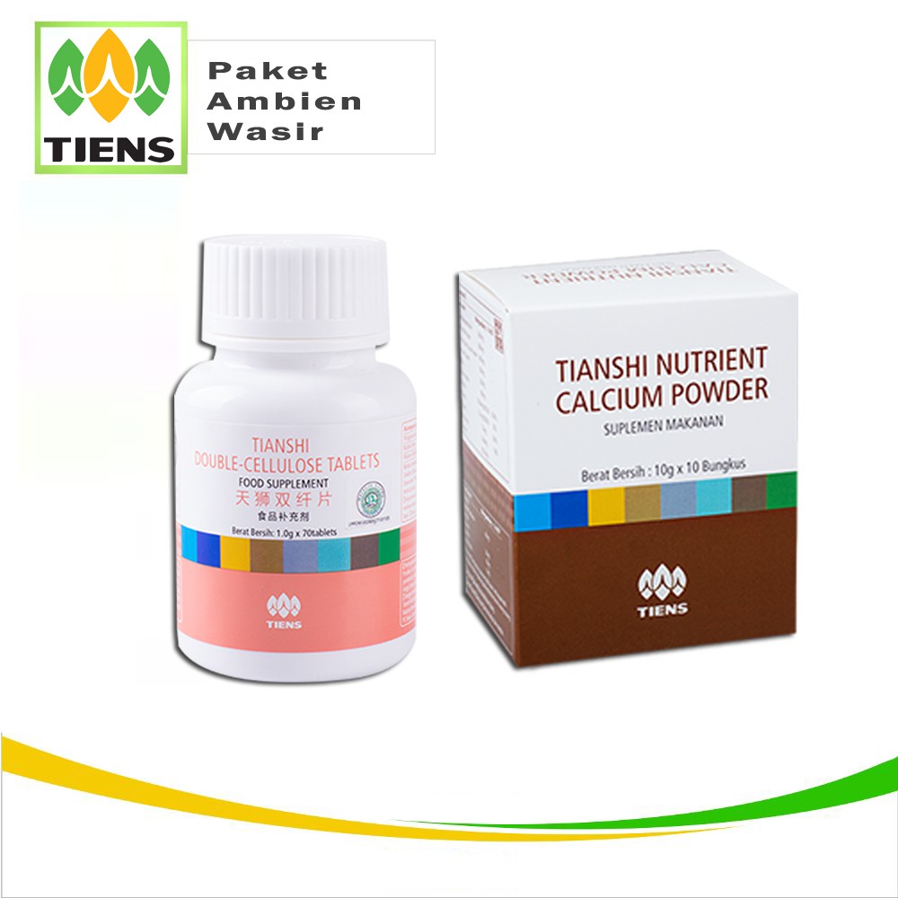 Obat Ambeien Wasir Alami Tiens Double Cellulose