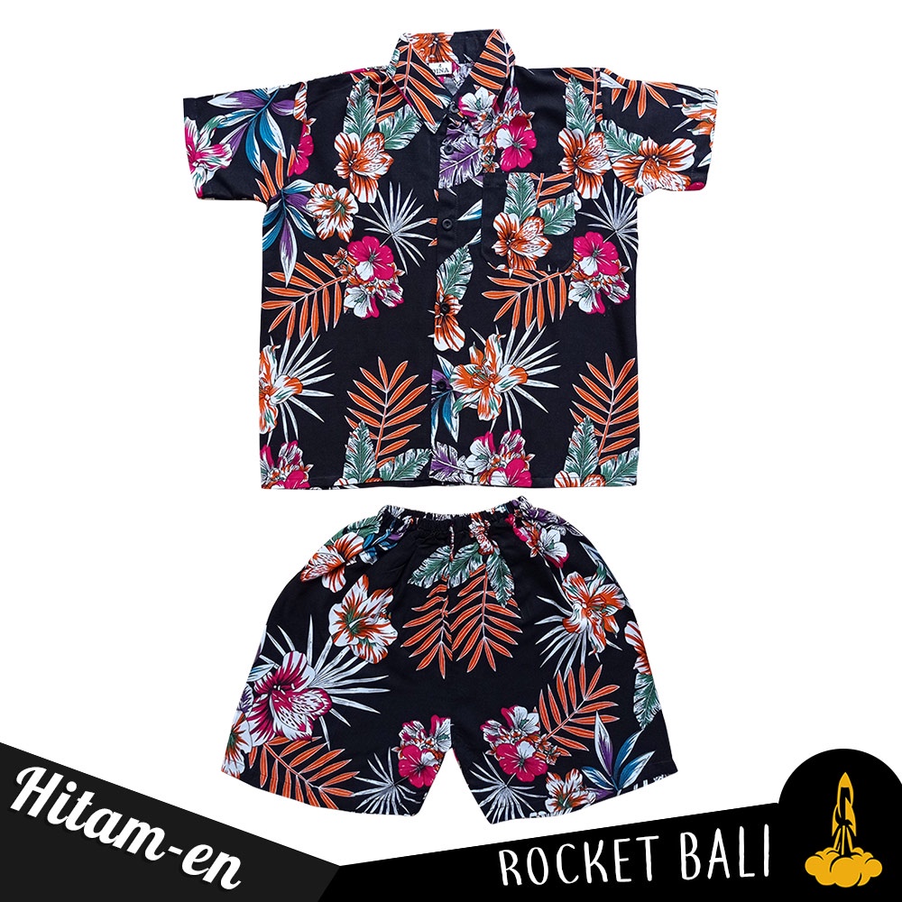 Setelan Baju Anak Laki Laki Khas Bali - Set Baju Pantai Anak - Baju Pantai Anak2