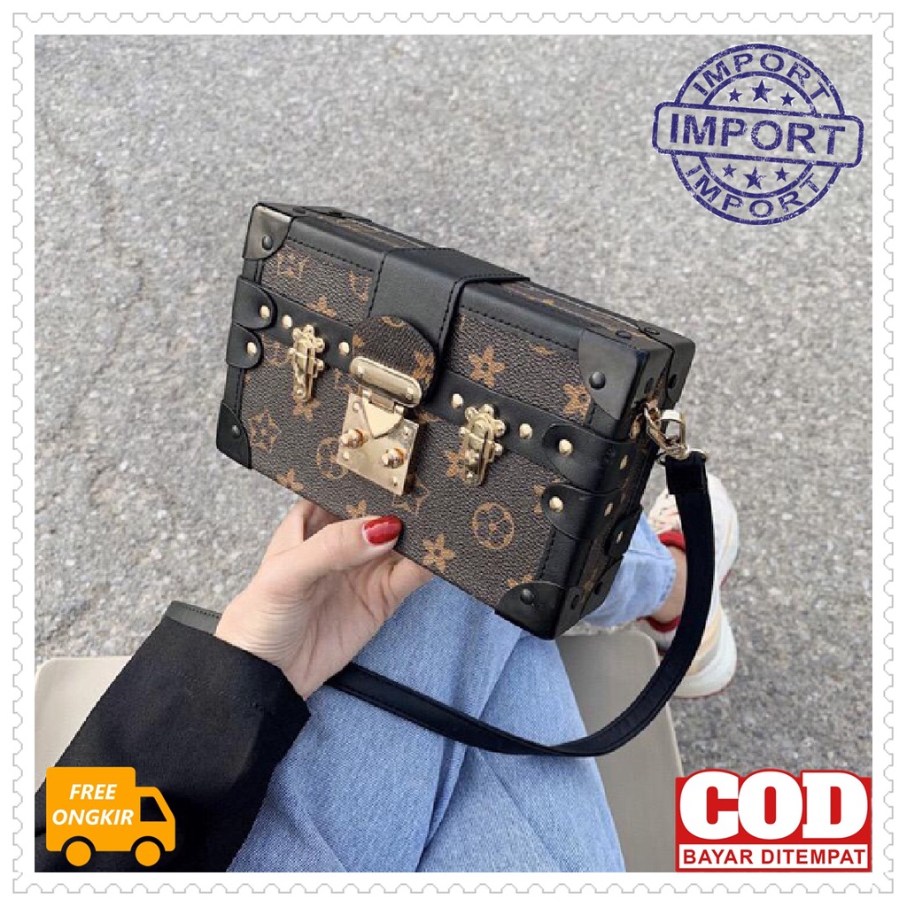 TAS SELEMPANG WANITA VB3475 IMPORT SLINGBAG PESTA BAHU JINJING HANDBAG PEREMPUAN TAS KOTAK UNIK BAHA