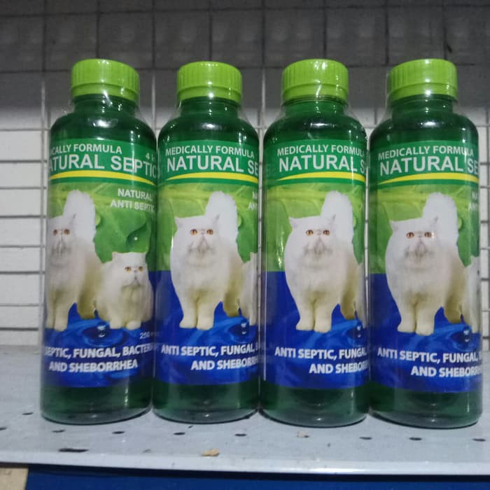 Shampo Kucing NATURAL SEPTIC Cat 250ml Anti Bakteri Jamur Kutu Ketombe