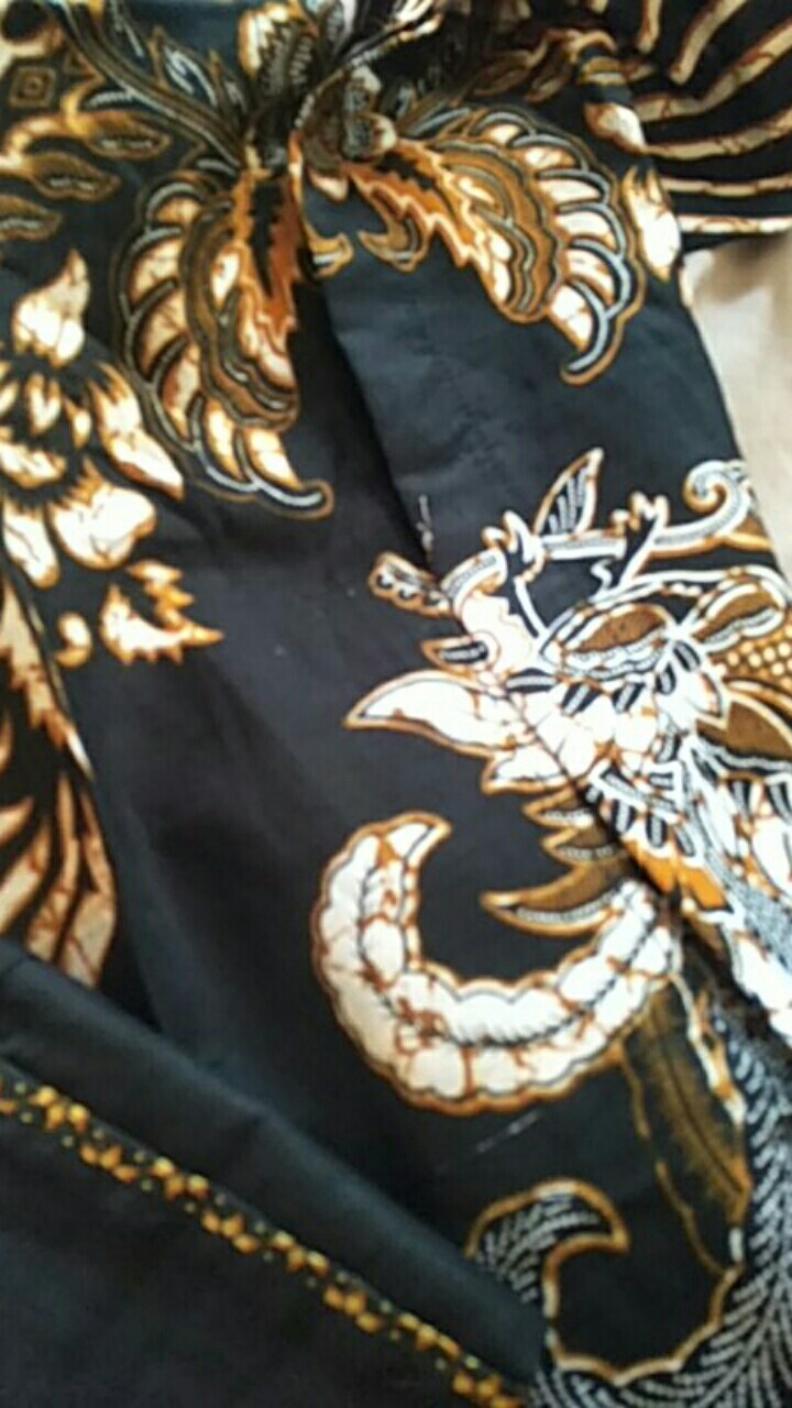 Atasan Batik Wanita Blouse Lengan Panjang Warna Hitam Trend 2021 Size S-m-l-xl-xxl-3l-4l-5l