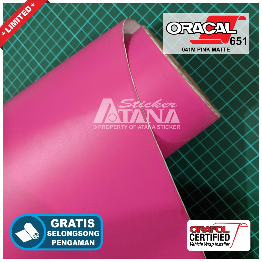 Skotlet Pink Doff Oracal 651 Scotlet Merah Muda Matte Stiker Matt Dop Meteran Sticker Decal Roll Scotlite Body Mobil Motor Matic Sepeda Scotlight Kasar Cat Dekorasi Kaca Kap Background Aquarium Furniture Nissan Swift Audi Vitara Brezza Hyundai Wuling