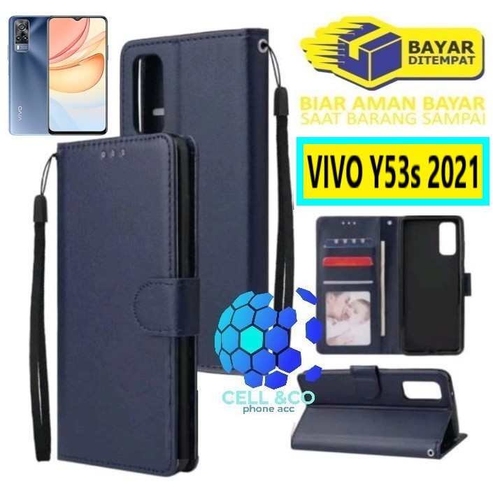 Flip cover VIVO Y53S TERBARU 2021 Flip case buka tutup kesing hp casing flip case leather wallet