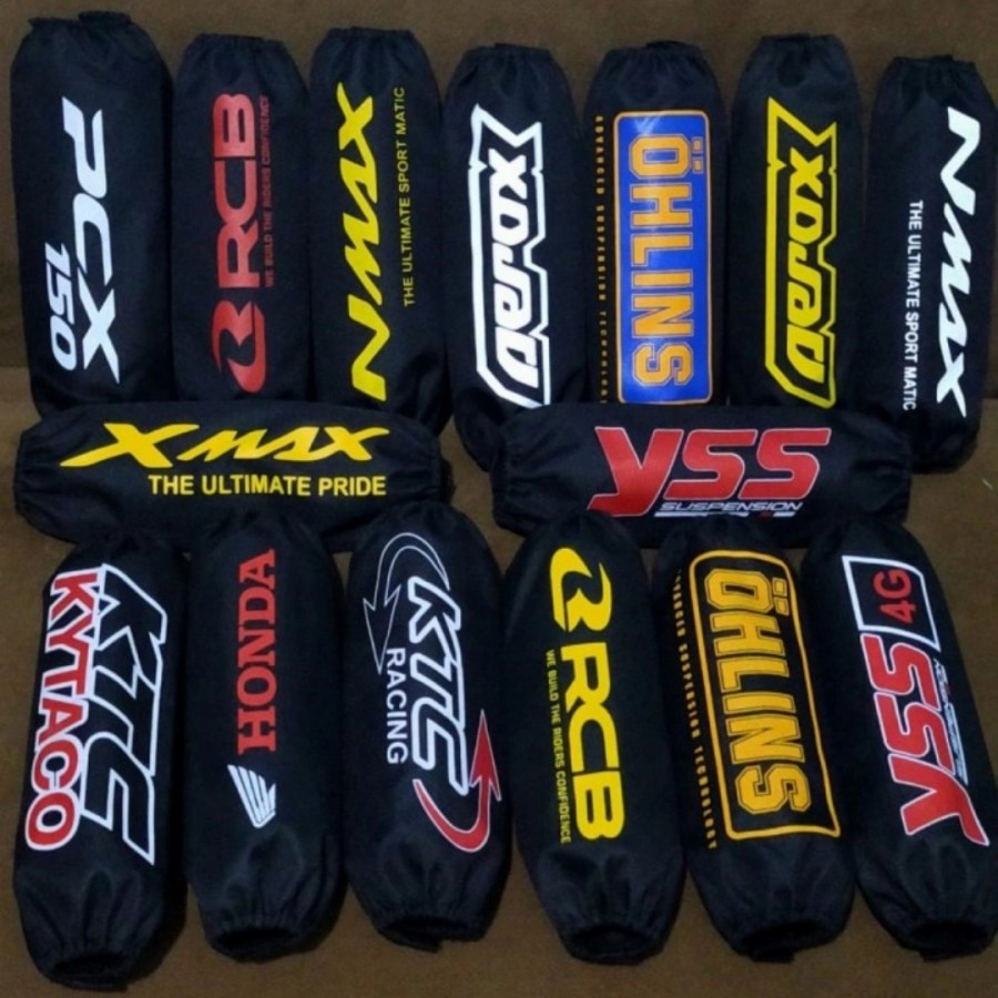 Sarung Cover Pelindung Shockbreaker Shock / Sarung shok Yss Ohlins WP KTC Ohlin Universal cover shock belakang Motor Universal Bahan Nylon Anti Air