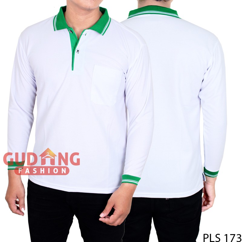 Kaos Polo Pria Panjang PLS 173