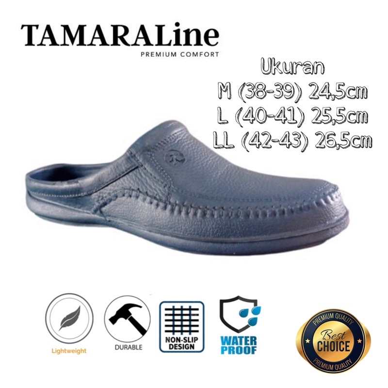 Sandal Sepatu Selop Karet Pria Anti licin Murah Promo TAMARALine 195