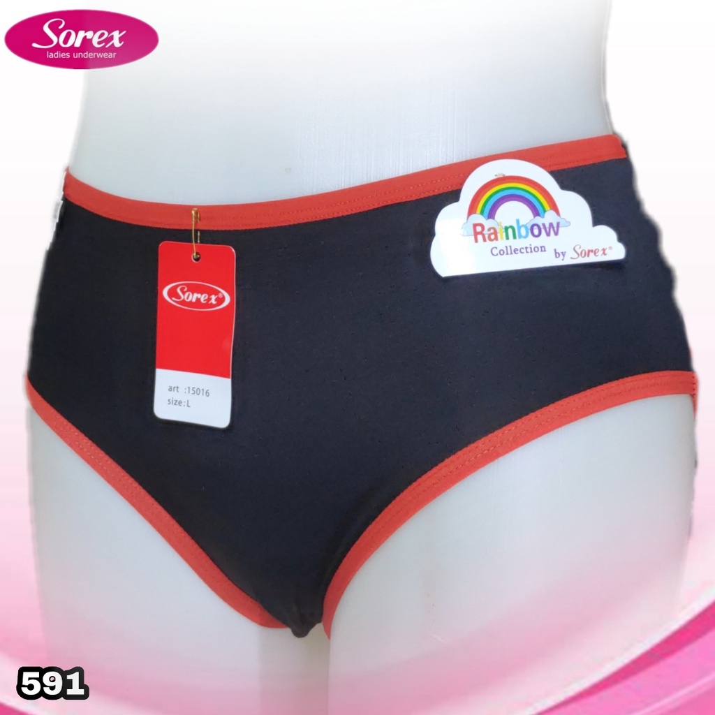 K591 - (Harga Per 1 Potong) CELANA DALAM WANITA PAKAIAN DALAM PAKAIAN WANITA CD SOREX RAINBOW SIZE M - XL