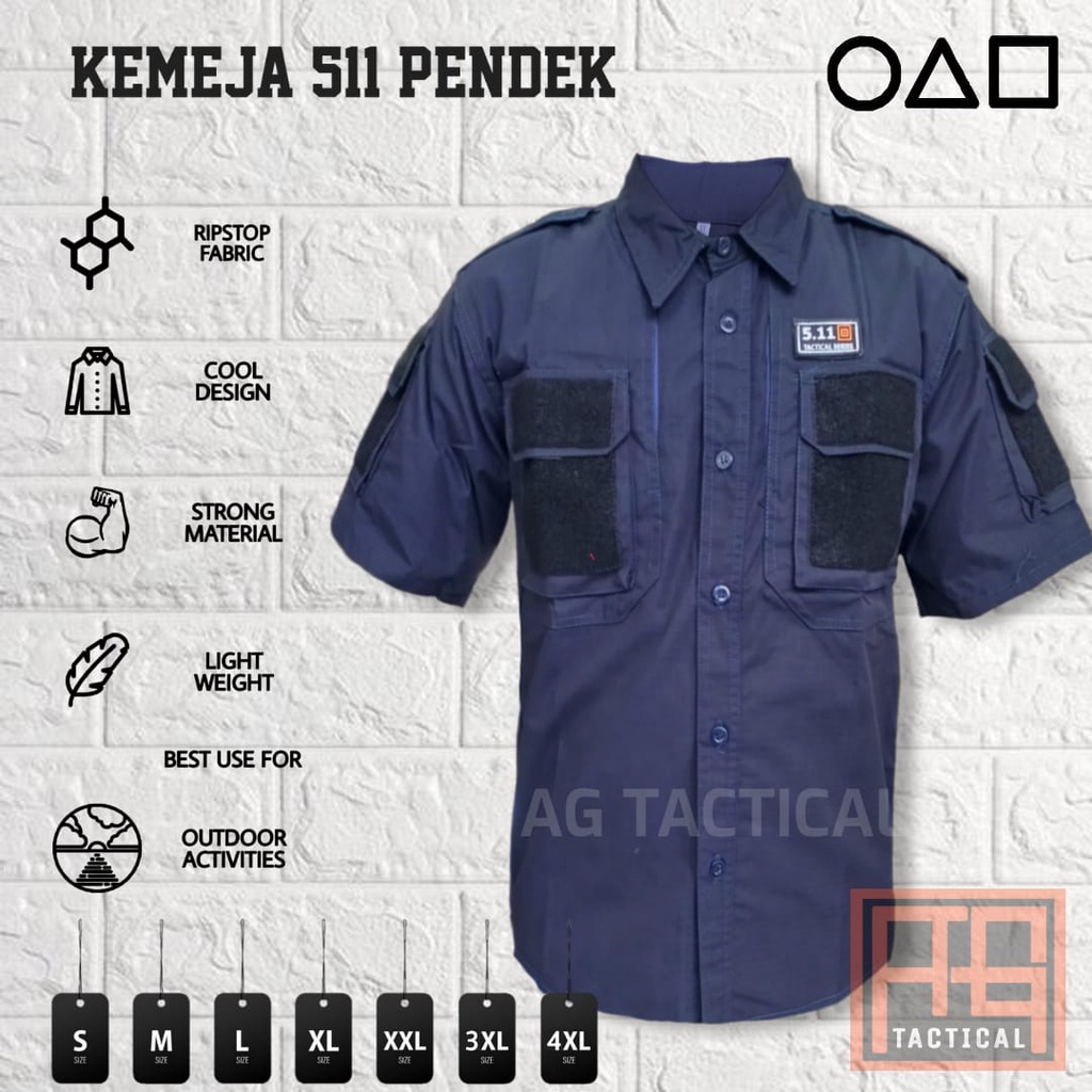 kemeja 511  lengan pendek/pakaian kerja/pakaian outdor