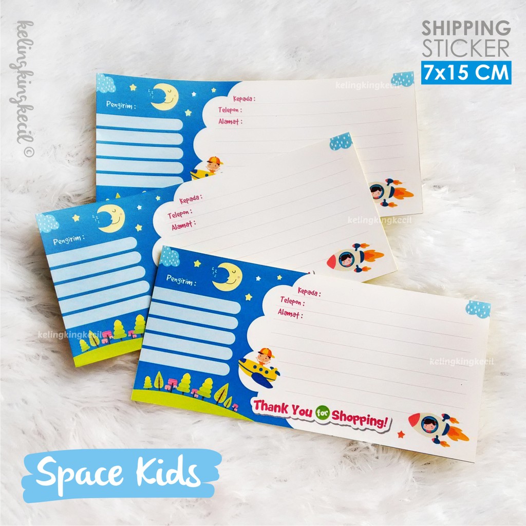 

Stiker Pengiriman Online Shop - Space Kids