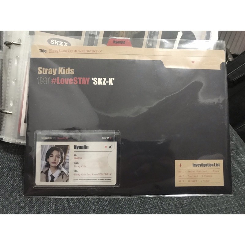 Stray Kids SKZ-X ID Card File Set Hyunjin