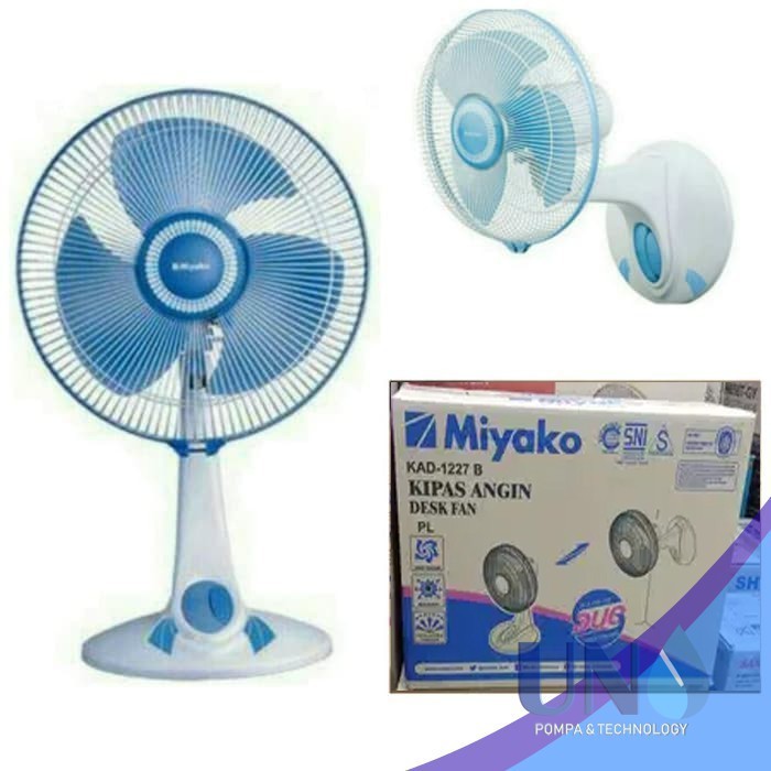 Miyako Kipas Angin Meja Desk Fan 12 inch KAD 1227 / KAD1227 / KAD-1227 B PL