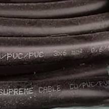 Supreme NYY 3X6 Kabel Hitam